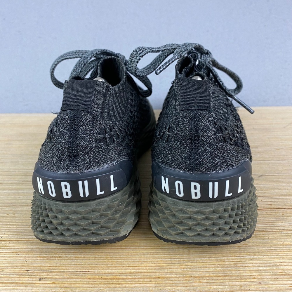 NOBULL Womens 10.5 Diamond Knit Mesh Trainer Army Green Atheltic Shoes Sneaker - Picture 4 of 11